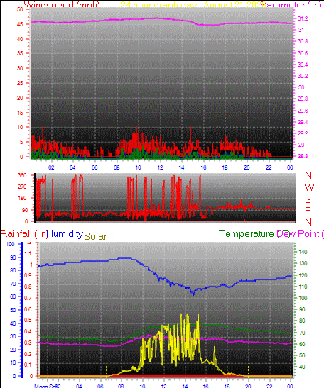 24 Hour Graph for Day 21