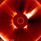 Latest LASCO C2 image of the Sun