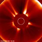 Latest LASCO C2 image of the Sun