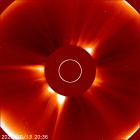 Latest LASCO C2 image of the Sun