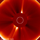 Latest LASCO C2 image of the Sun