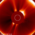 Latest LASCO C2 image of the Sun