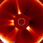 Latest LASCO C2 image of the Sun