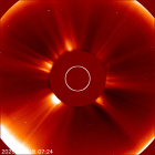 Latest LASCO C2 image of the Sun
