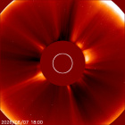 Latest LASCO C2 image of the Sun
