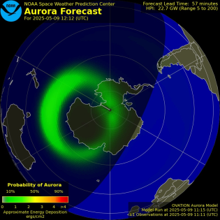 Current Southern hemispheric power input map