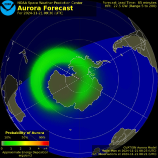 Current Southern hemispheric power input map