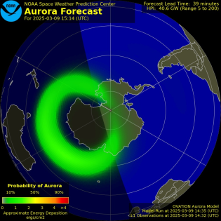 Current Southern hemispheric power input map