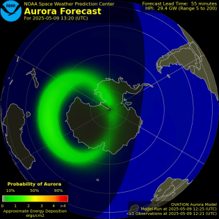 Current Southern hemispheric power input map
