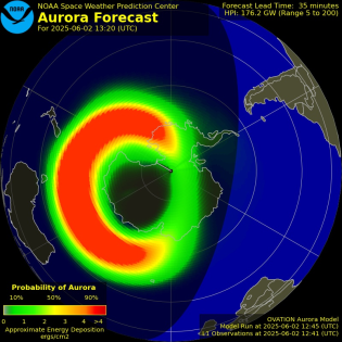 Current Southern hemispheric power input map