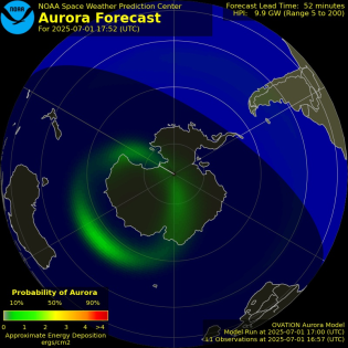 Current Southern hemispheric power input map