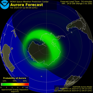 Current Southern hemispheric power input map