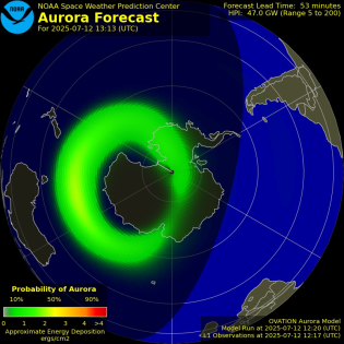 Current Southern hemispheric power input map