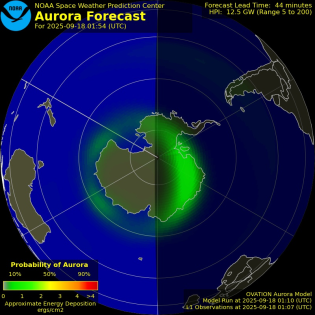 Current Southern hemispheric power input map