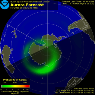 Current Southern hemispheric power input map