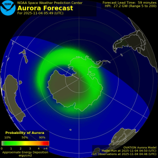 Current Southern hemispheric power input map