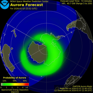 Current Southern hemispheric power input map