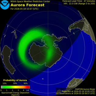 Current Southern hemispheric power input map