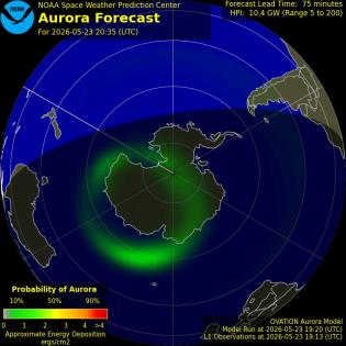 Current Southern hemispheric power input map