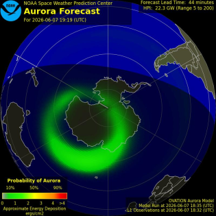 Current Southern hemispheric power input map