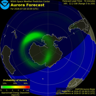 Current Southern hemispheric power input map