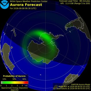 Current Southern hemispheric power input map