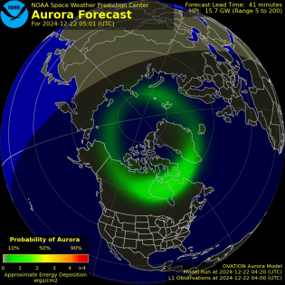 Current Northern hemispheric power input map