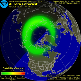 Current Northern hemispheric power input map