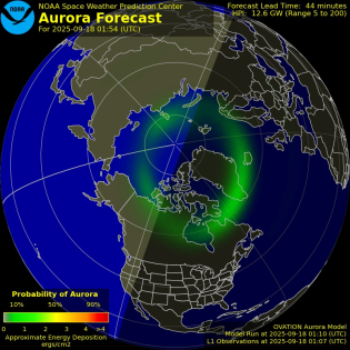 Current Northern hemispheric power input map