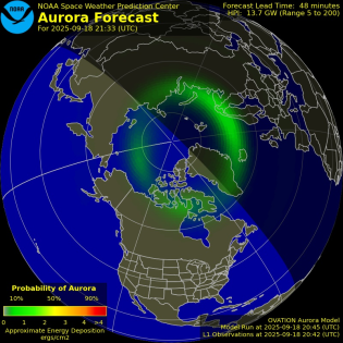 Current Northern hemispheric power input map