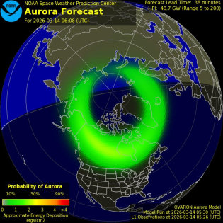 Current Northern hemispheric power input map
