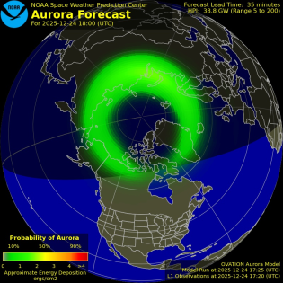 Current Northern hemispheric power input map