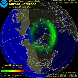 Current Northern hemispheric power input map