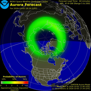 Current Northern hemispheric power input map