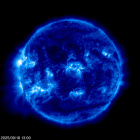 Click for time-lapse image of the sun
