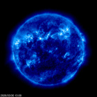 Click for time-lapse image of the sun