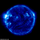Click for time-lapse image of the sun