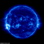 Click for time-lapse image of the sun