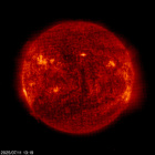Click for time-lapse image of the sun